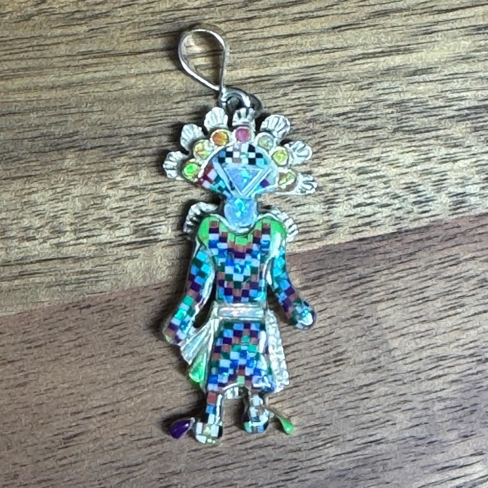 Micro Inlay Kachina Pendant